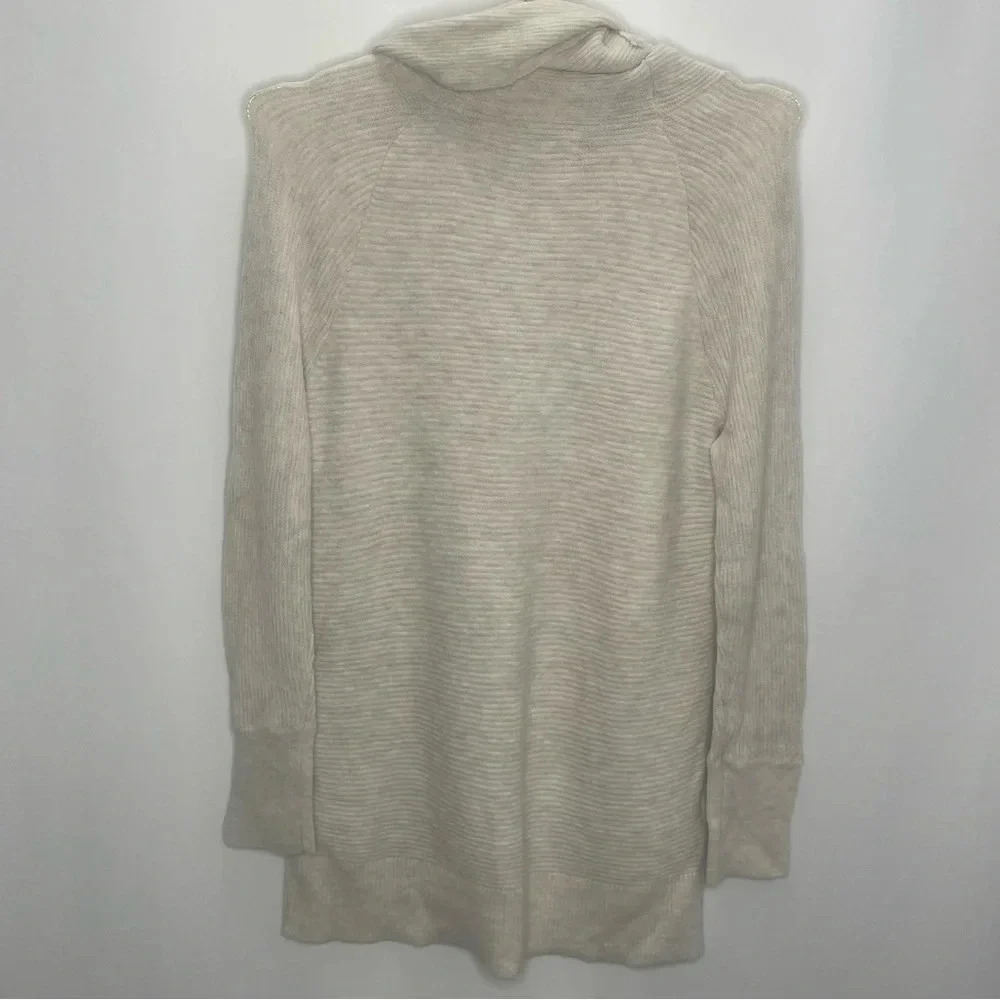 Loft Ribbed Turtle Neck Pullover Sweater - Picture 2 of 6